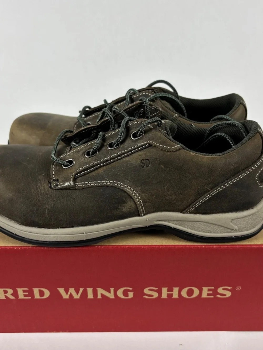RED WING ComfortPro Safety Toe Womens 9 Brown Work Shoes
